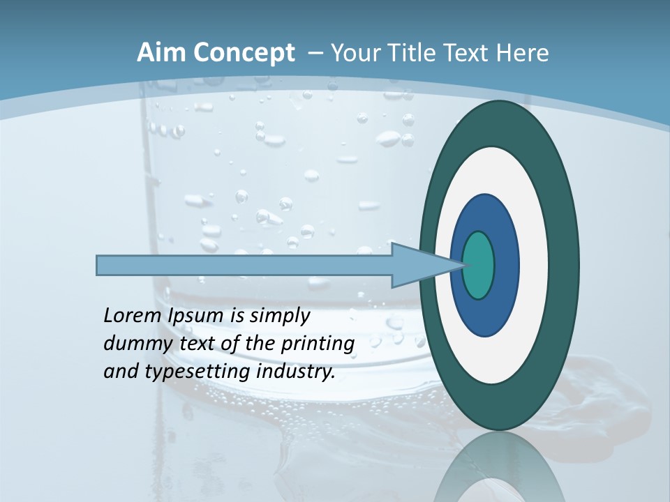 A Glass Of Water With A Toothbrush In It PowerPoint Template