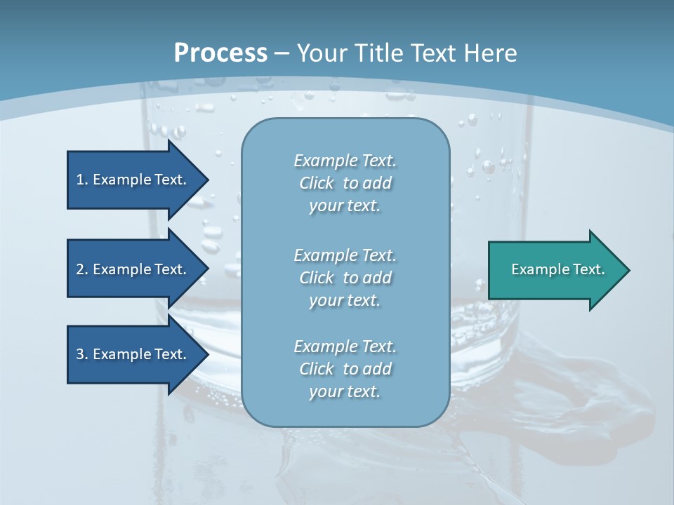A Glass Of Water With A Toothbrush In It PowerPoint Template