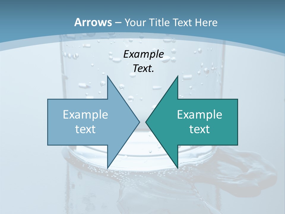 A Glass Of Water With A Toothbrush In It PowerPoint Template