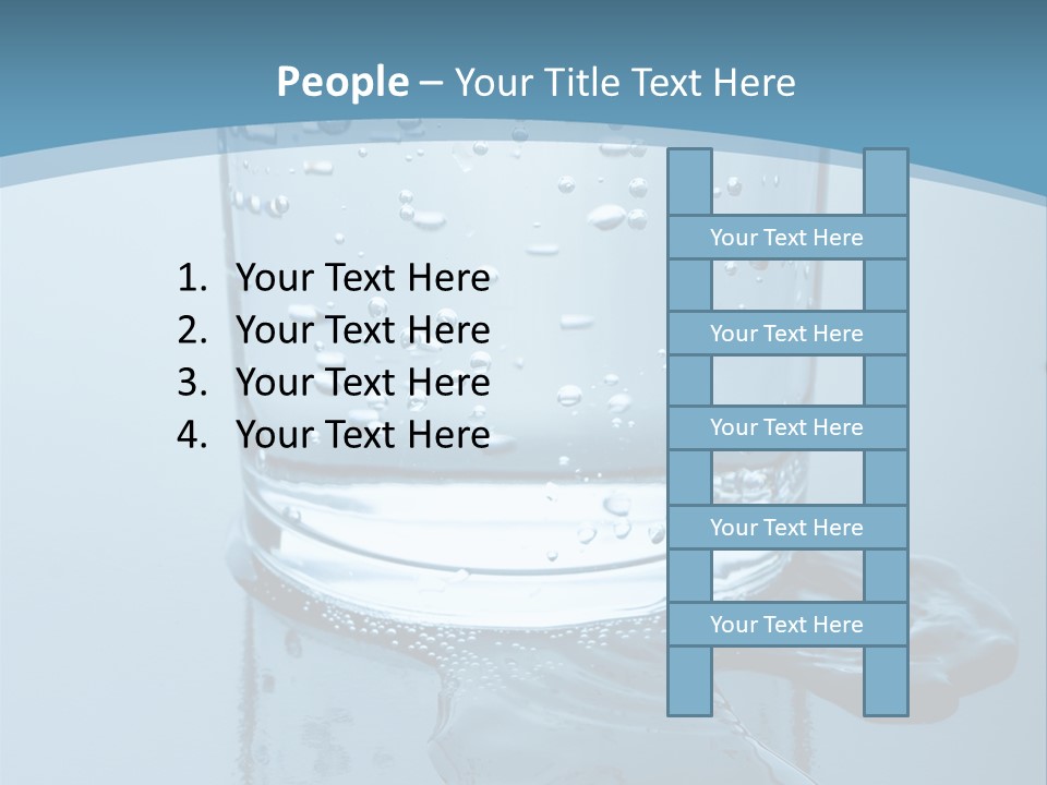 A Glass Of Water With A Toothbrush In It PowerPoint Template