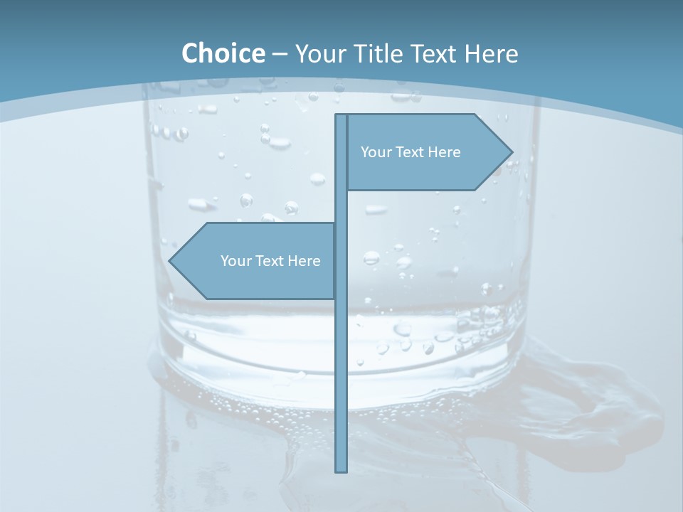 A Glass Of Water With A Toothbrush In It PowerPoint Template