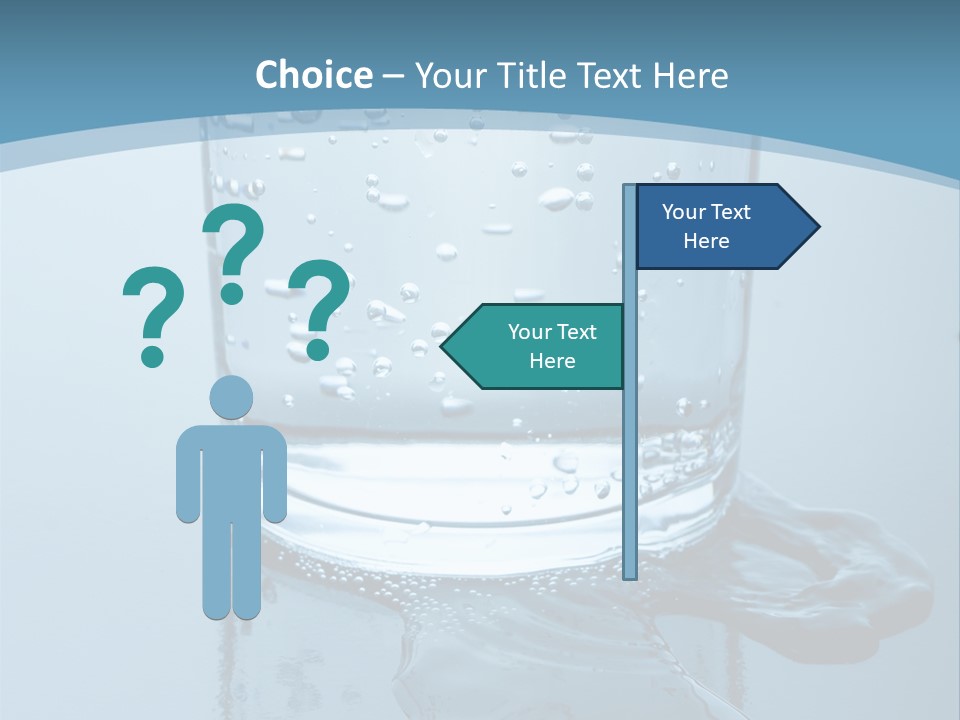 A Glass Of Water With A Toothbrush In It PowerPoint Template