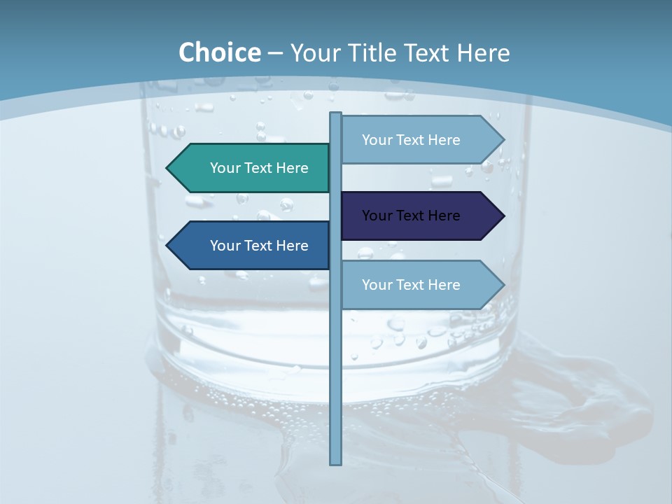 A Glass Of Water With A Toothbrush In It PowerPoint Template