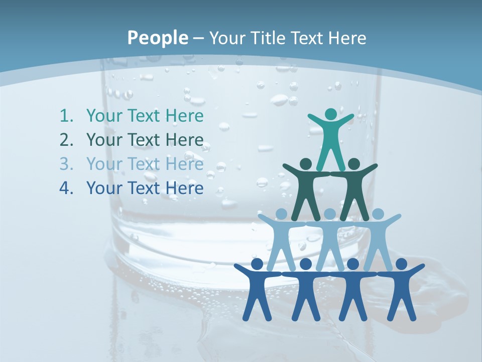 A Glass Of Water With A Toothbrush In It PowerPoint Template