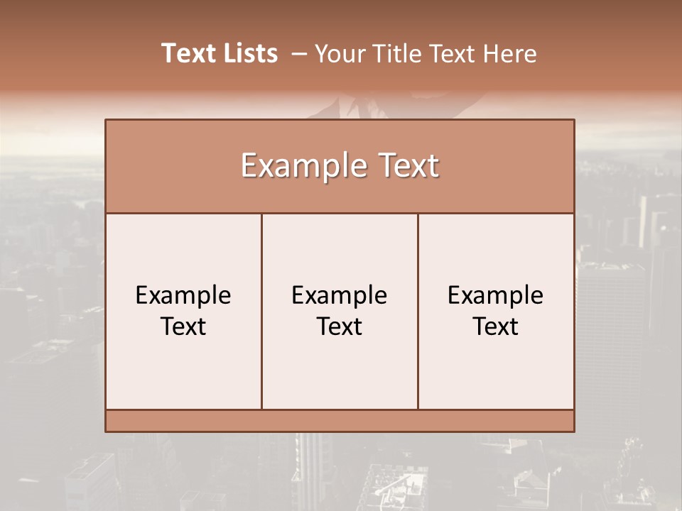 A Man In A Suit Jumping Over A City PowerPoint Template