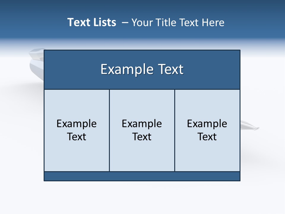 A Blue And Black Pen On A White Background PowerPoint Template