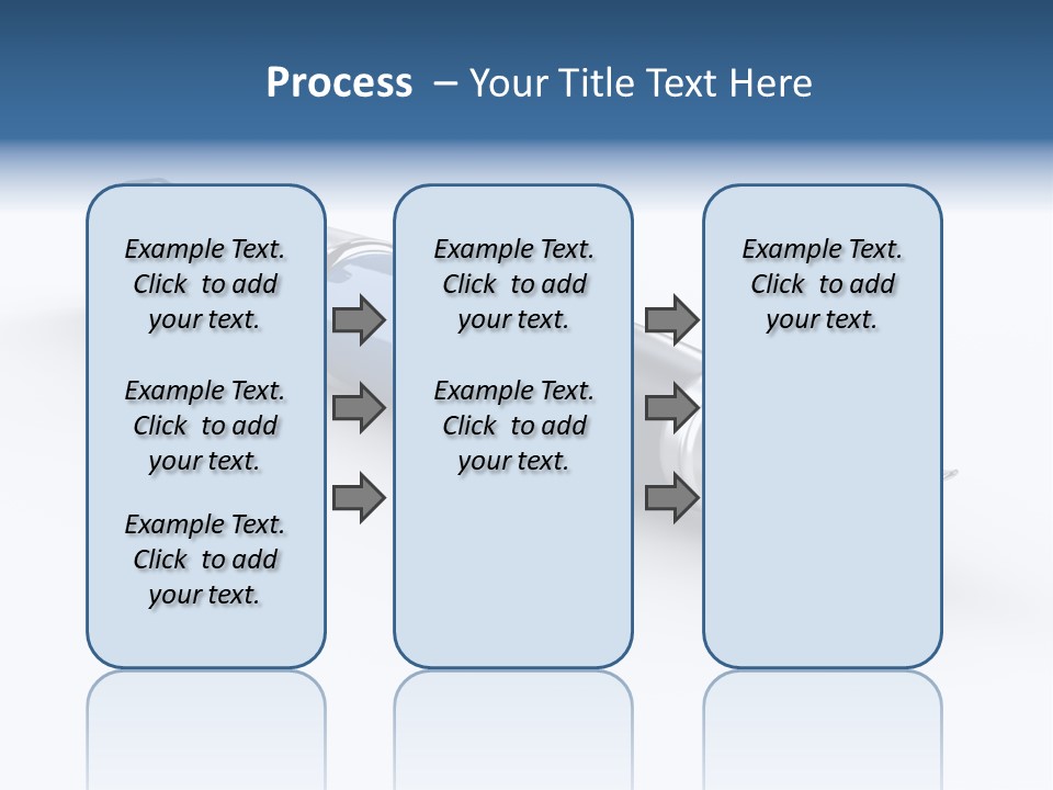A Blue And Black Pen On A White Background PowerPoint Template