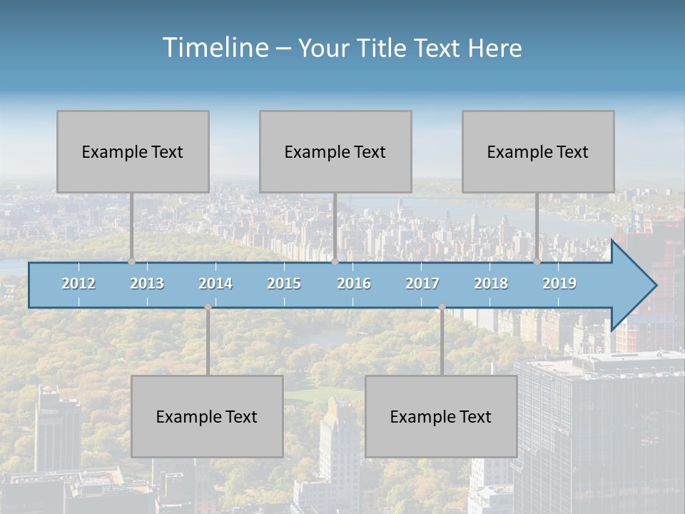 An Aerial View Of A City With Lots Of Trees PowerPoint Template