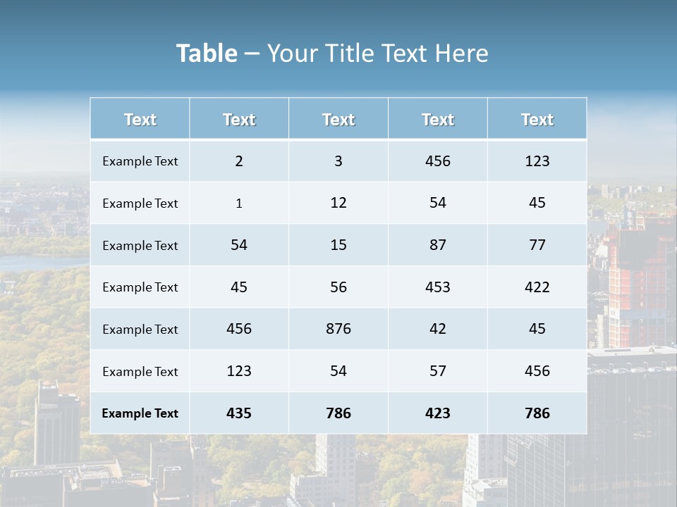 An Aerial View Of A City With Lots Of Trees PowerPoint Template