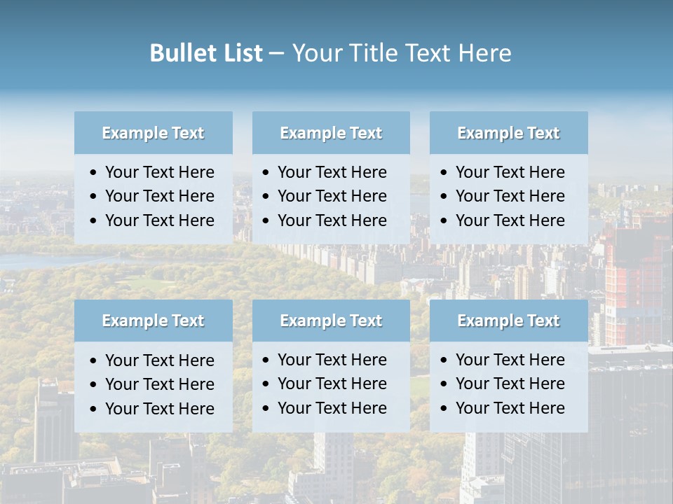 An Aerial View Of A City With Lots Of Trees PowerPoint Template