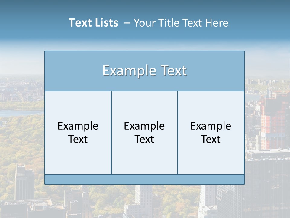 An Aerial View Of A City With Lots Of Trees PowerPoint Template