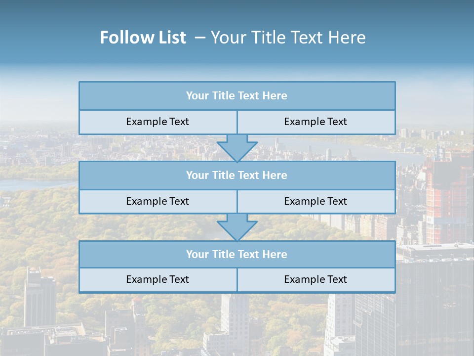 An Aerial View Of A City With Lots Of Trees PowerPoint Template