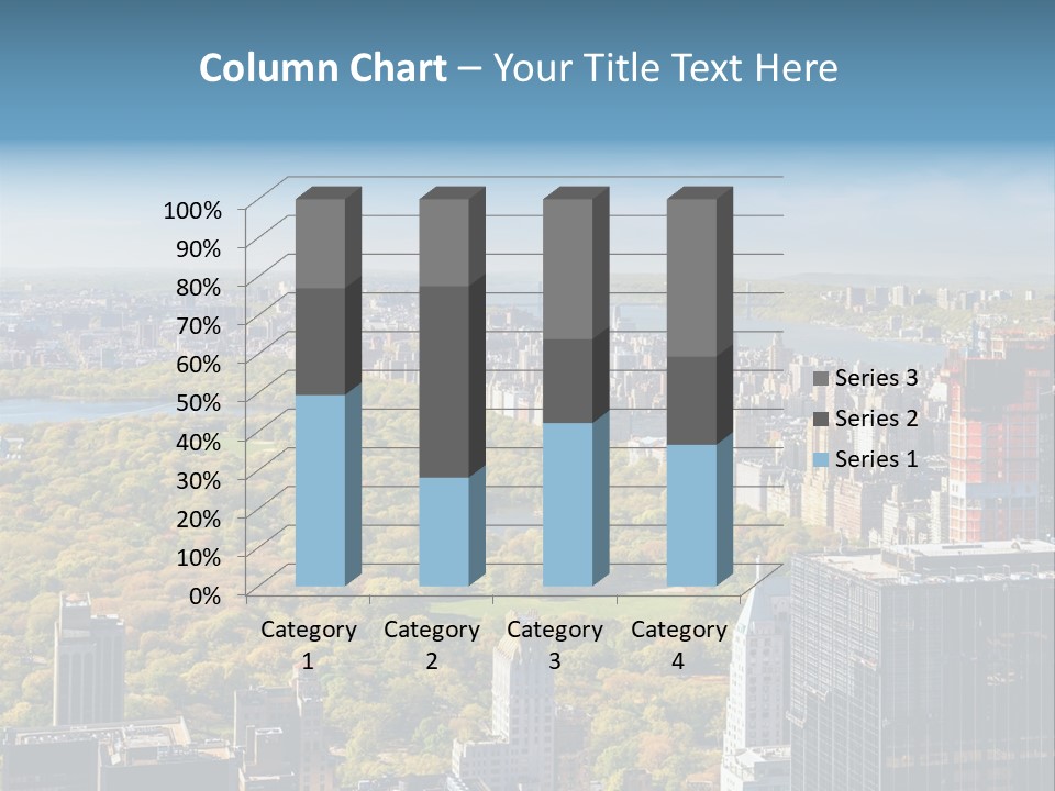 An Aerial View Of A City With Lots Of Trees PowerPoint Template