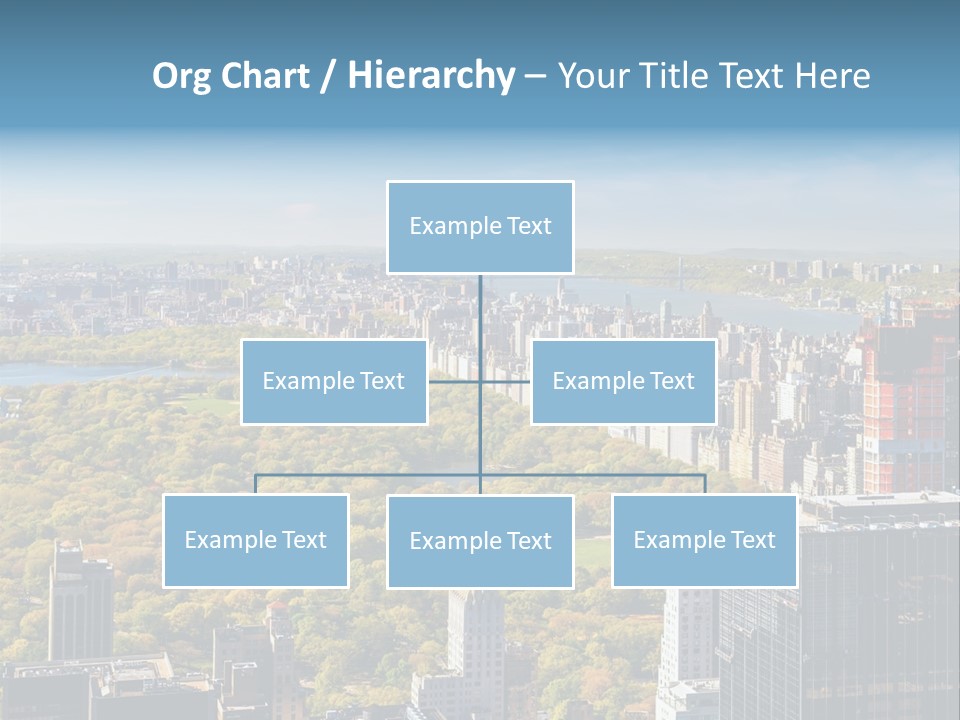 An Aerial View Of A City With Lots Of Trees PowerPoint Template