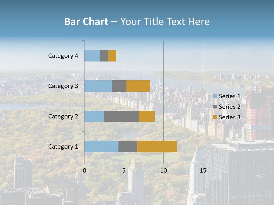 An Aerial View Of A City With Lots Of Trees PowerPoint Template
