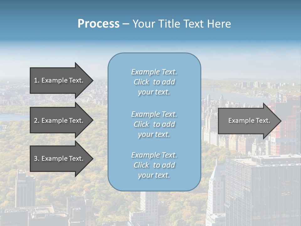 An Aerial View Of A City With Lots Of Trees PowerPoint Template