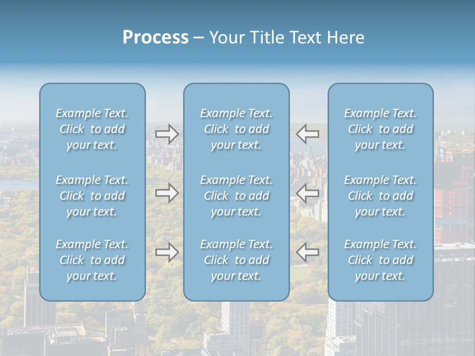 An Aerial View Of A City With Lots Of Trees PowerPoint Template