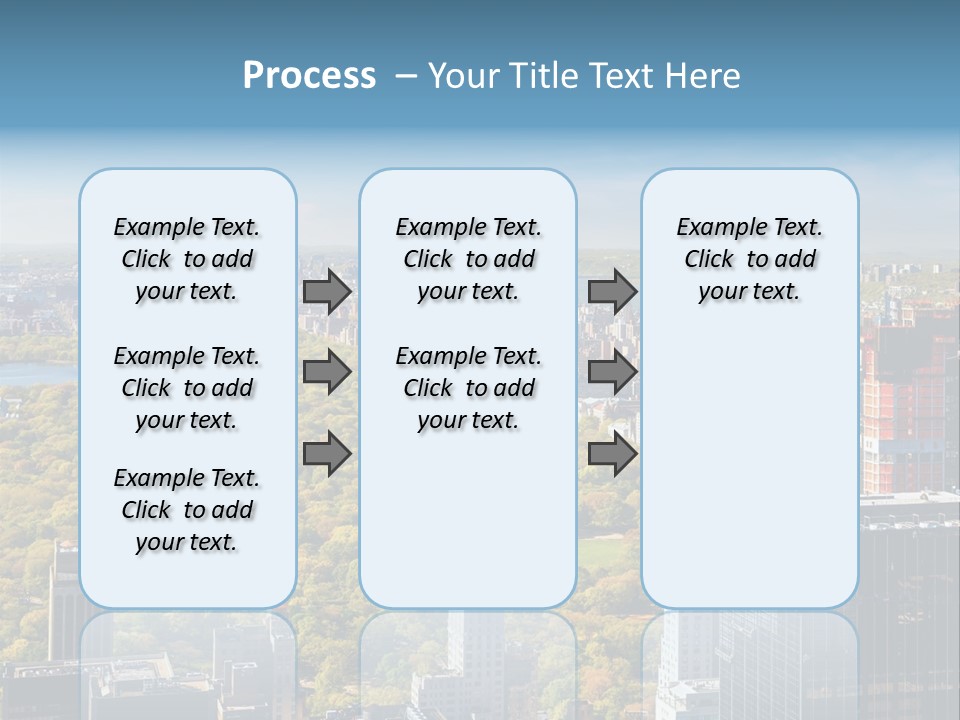 An Aerial View Of A City With Lots Of Trees PowerPoint Template