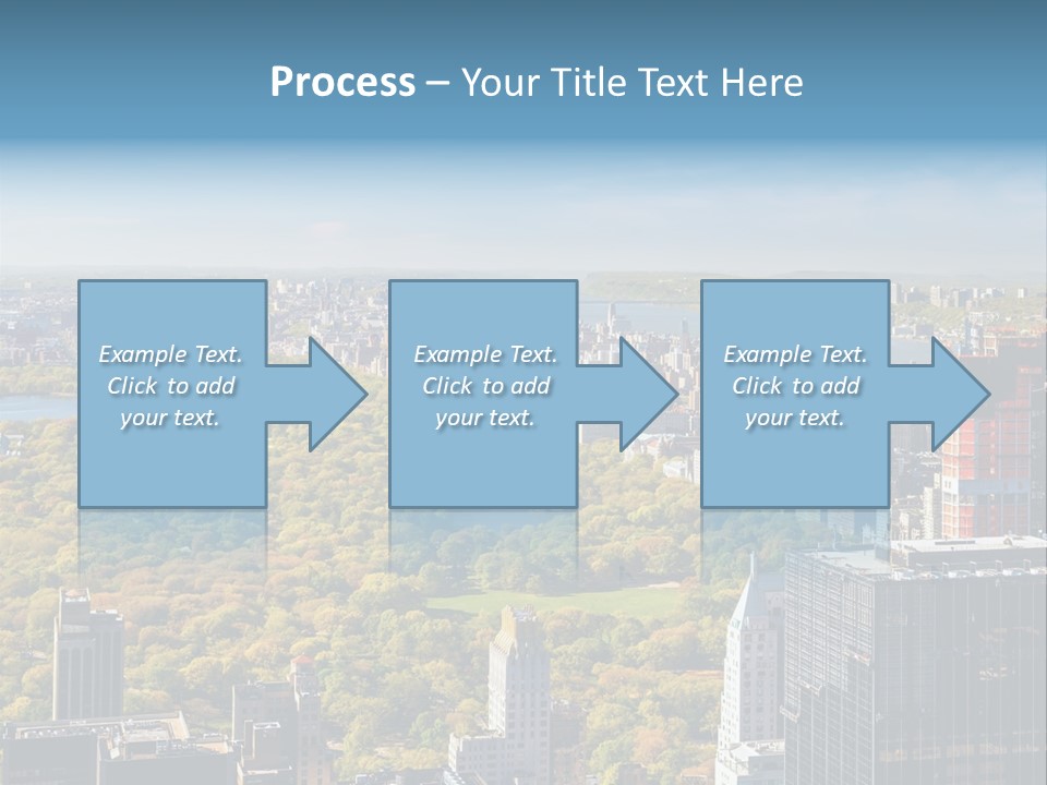An Aerial View Of A City With Lots Of Trees PowerPoint Template