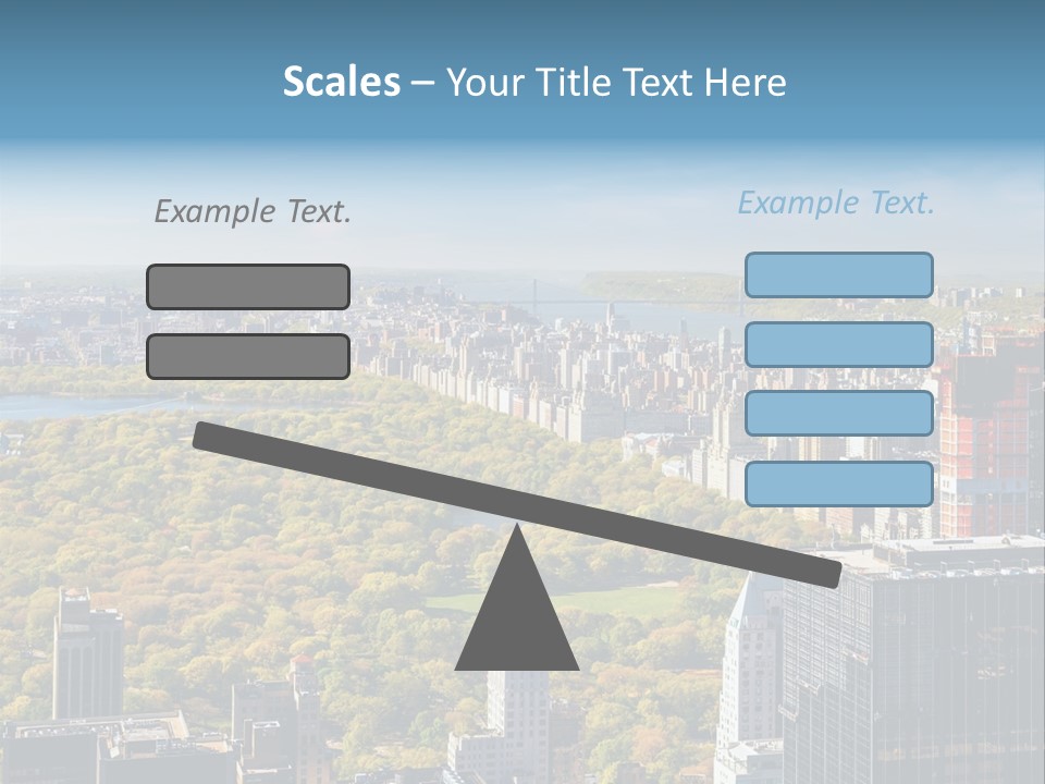 An Aerial View Of A City With Lots Of Trees PowerPoint Template