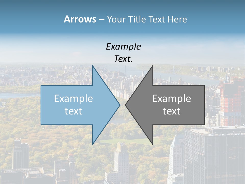 An Aerial View Of A City With Lots Of Trees PowerPoint Template