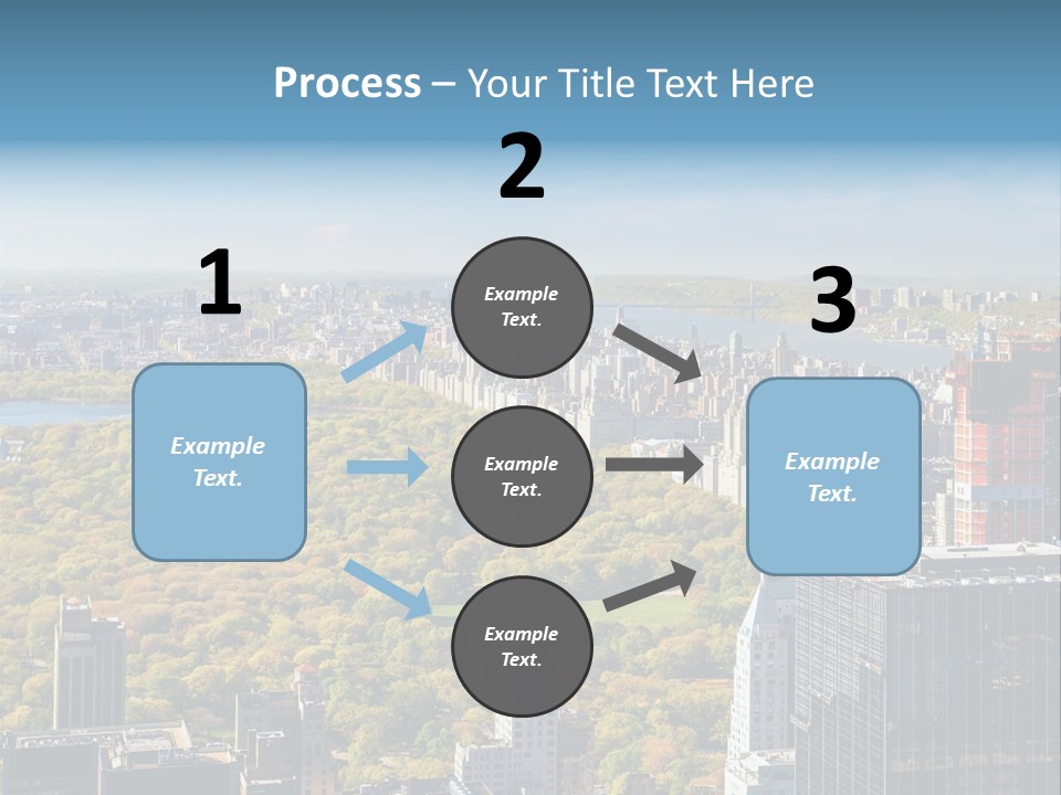 An Aerial View Of A City With Lots Of Trees PowerPoint Template