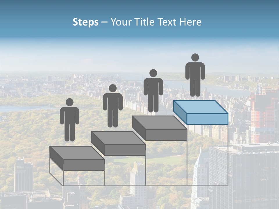 An Aerial View Of A City With Lots Of Trees PowerPoint Template