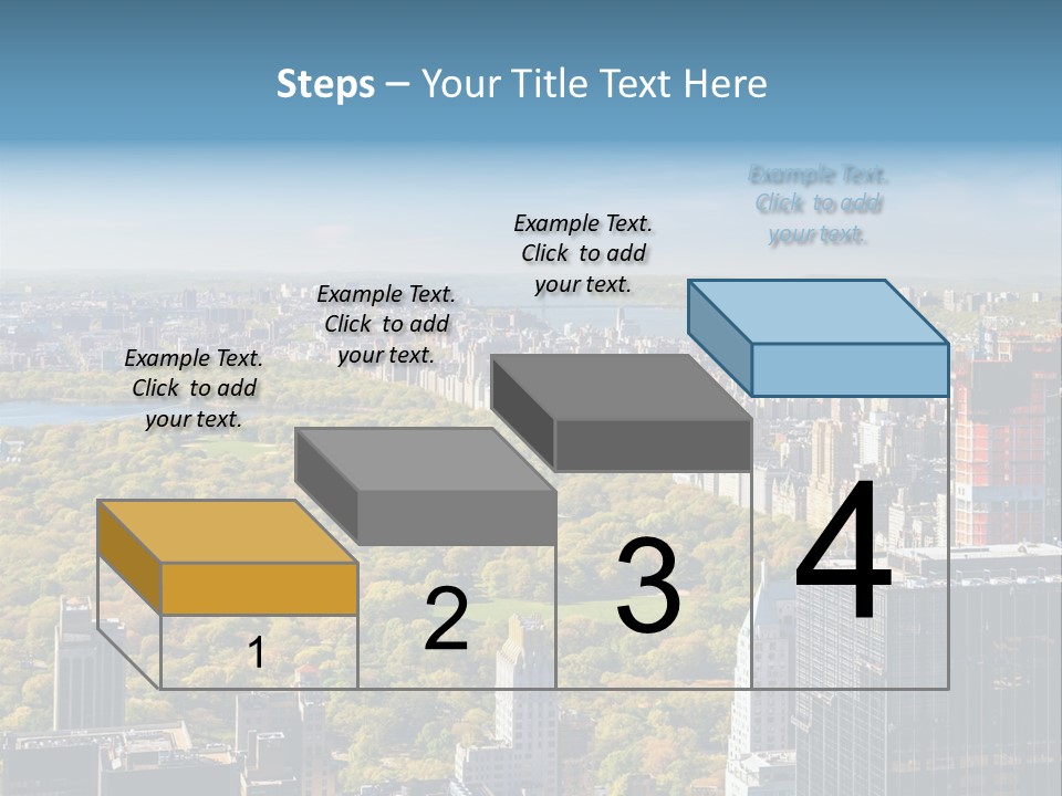 An Aerial View Of A City With Lots Of Trees PowerPoint Template