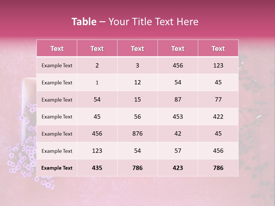 A Pink Wall With A Window And Vines On It PowerPoint Template