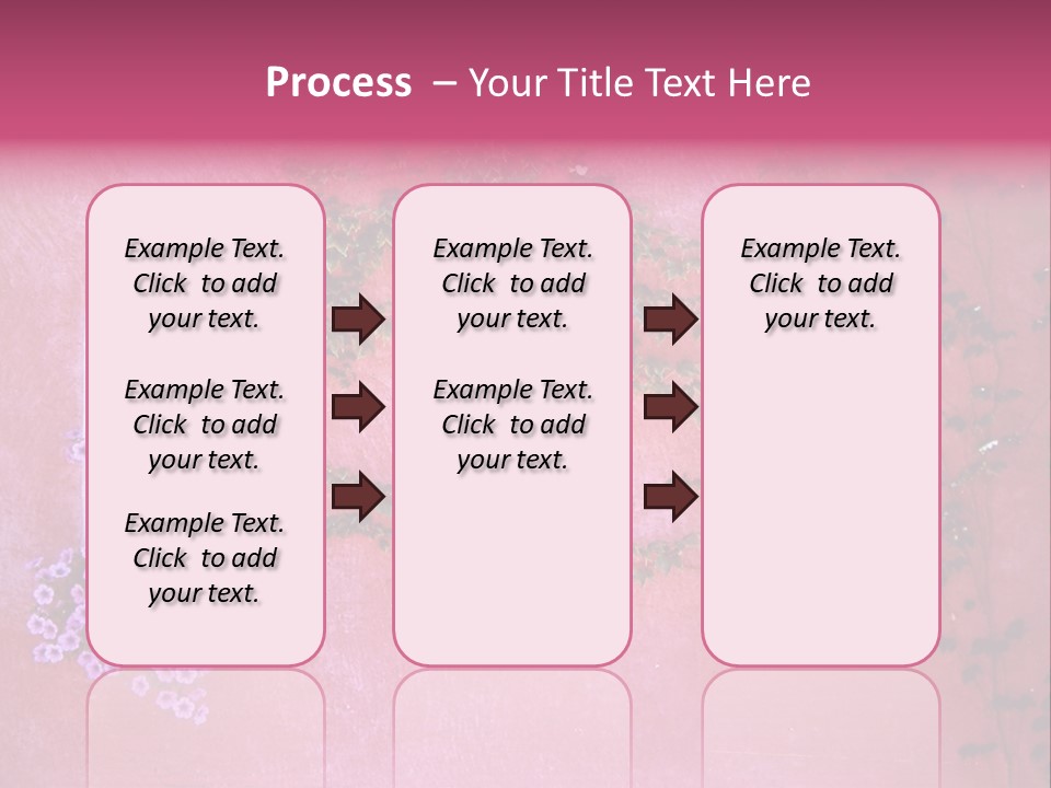 A Pink Wall With A Window And Vines On It PowerPoint Template