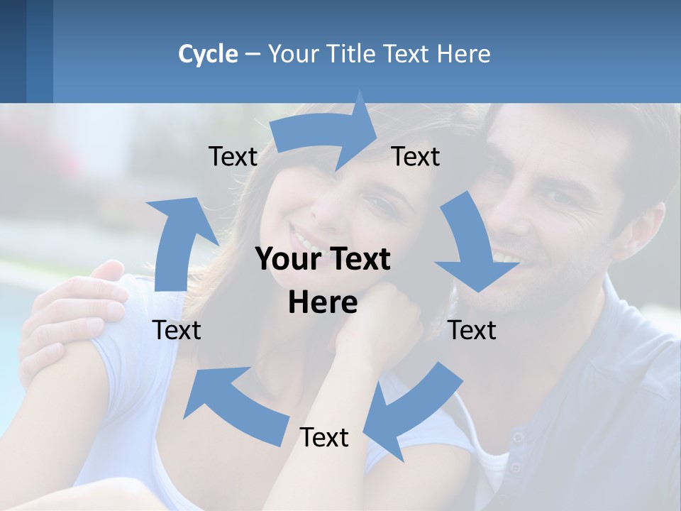 A Man And A Woman Are Posing For A Picture PowerPoint Template