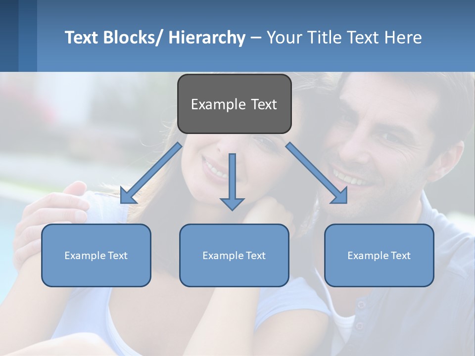 A Man And A Woman Are Posing For A Picture PowerPoint Template