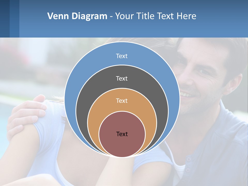 A Man And A Woman Are Posing For A Picture PowerPoint Template