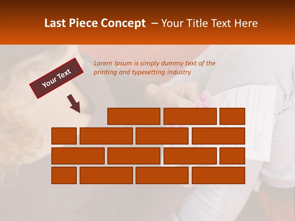 A Woman Sitting On A Couch Holding A Piece Of Paper PowerPoint Template