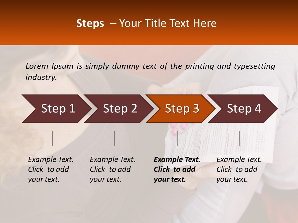 A Woman Sitting On A Couch Holding A Piece Of Paper PowerPoint Template