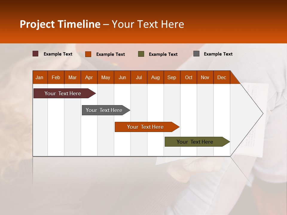 A Woman Sitting On A Couch Holding A Piece Of Paper PowerPoint Template