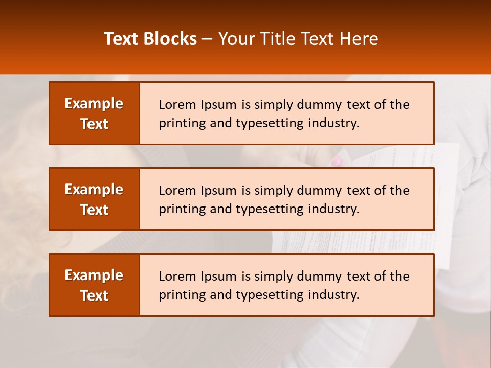 A Woman Sitting On A Couch Holding A Piece Of Paper PowerPoint Template