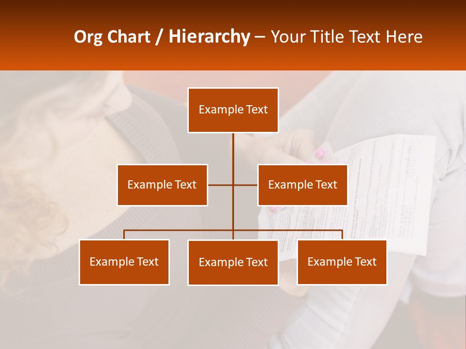 A Woman Sitting On A Couch Holding A Piece Of Paper PowerPoint Template