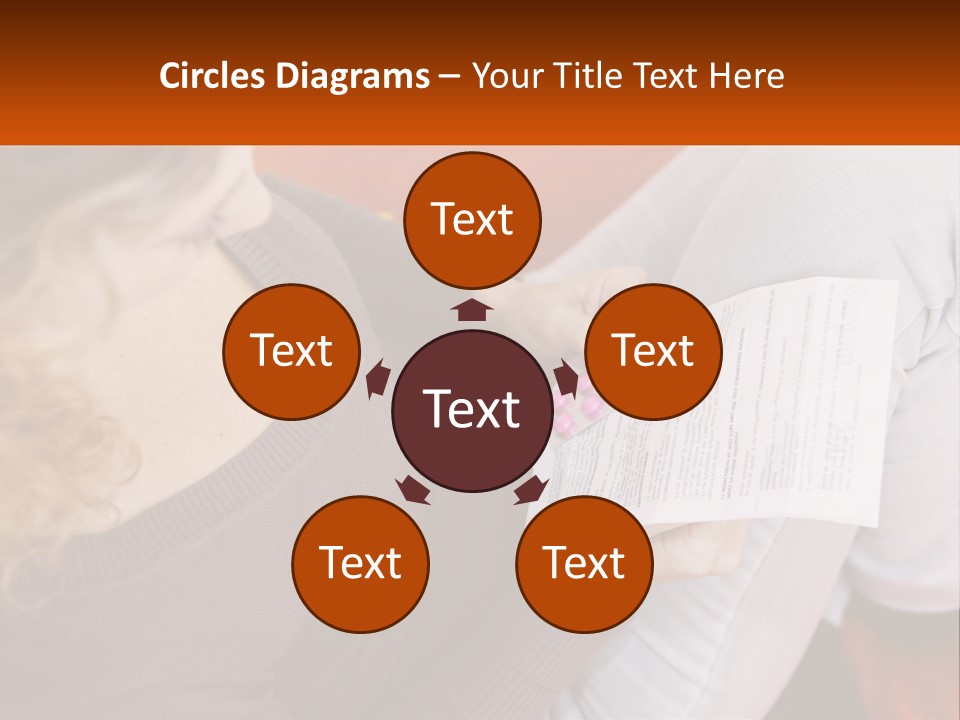 A Woman Sitting On A Couch Holding A Piece Of Paper PowerPoint Template