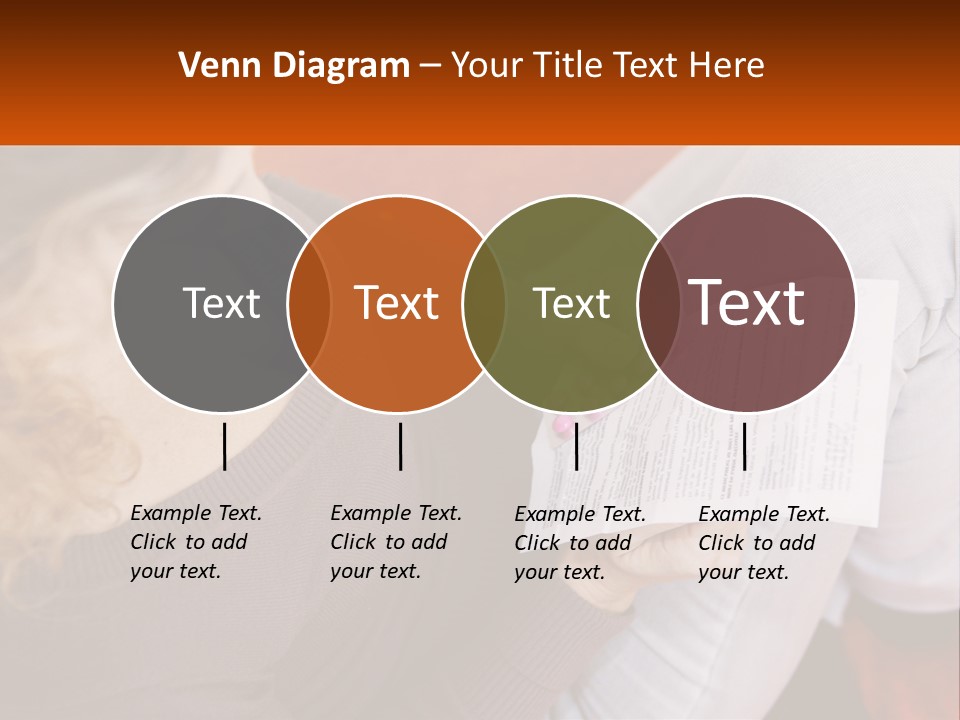 A Woman Sitting On A Couch Holding A Piece Of Paper PowerPoint Template