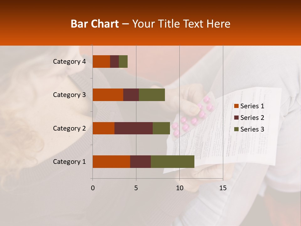 A Woman Sitting On A Couch Holding A Piece Of Paper PowerPoint Template