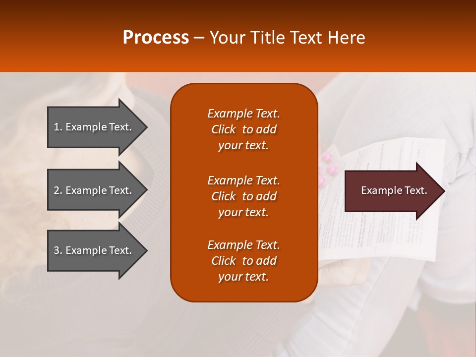 A Woman Sitting On A Couch Holding A Piece Of Paper PowerPoint Template