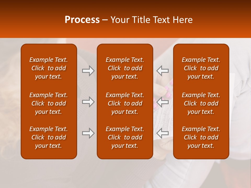A Woman Sitting On A Couch Holding A Piece Of Paper PowerPoint Template