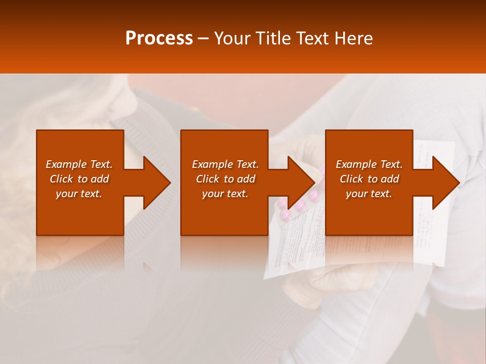 A Woman Sitting On A Couch Holding A Piece Of Paper PowerPoint Template