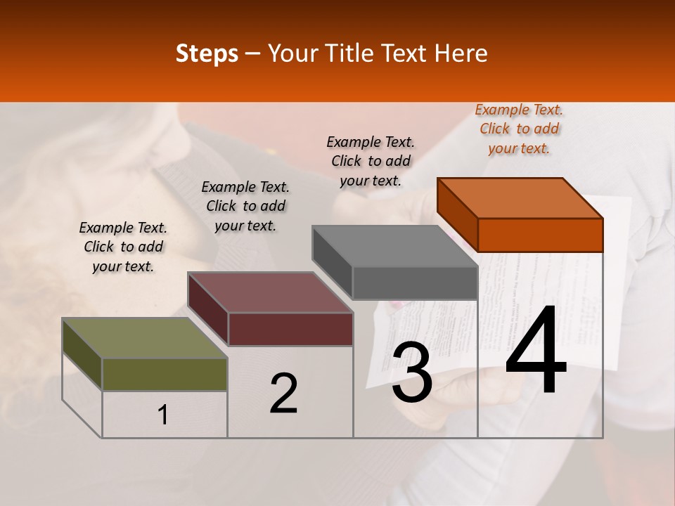 A Woman Sitting On A Couch Holding A Piece Of Paper PowerPoint Template