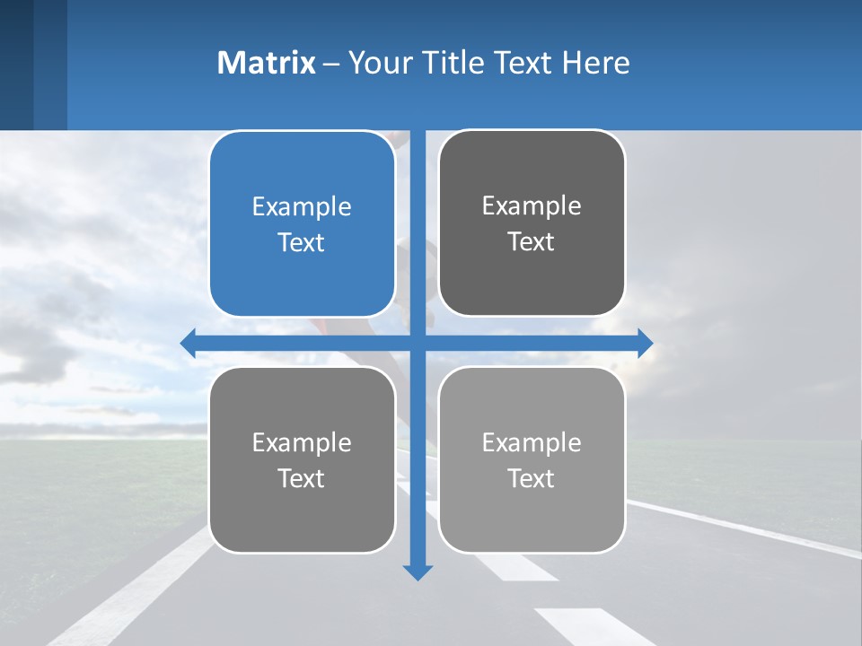 A Man Kicking A Soccer Ball On A Road PowerPoint Template