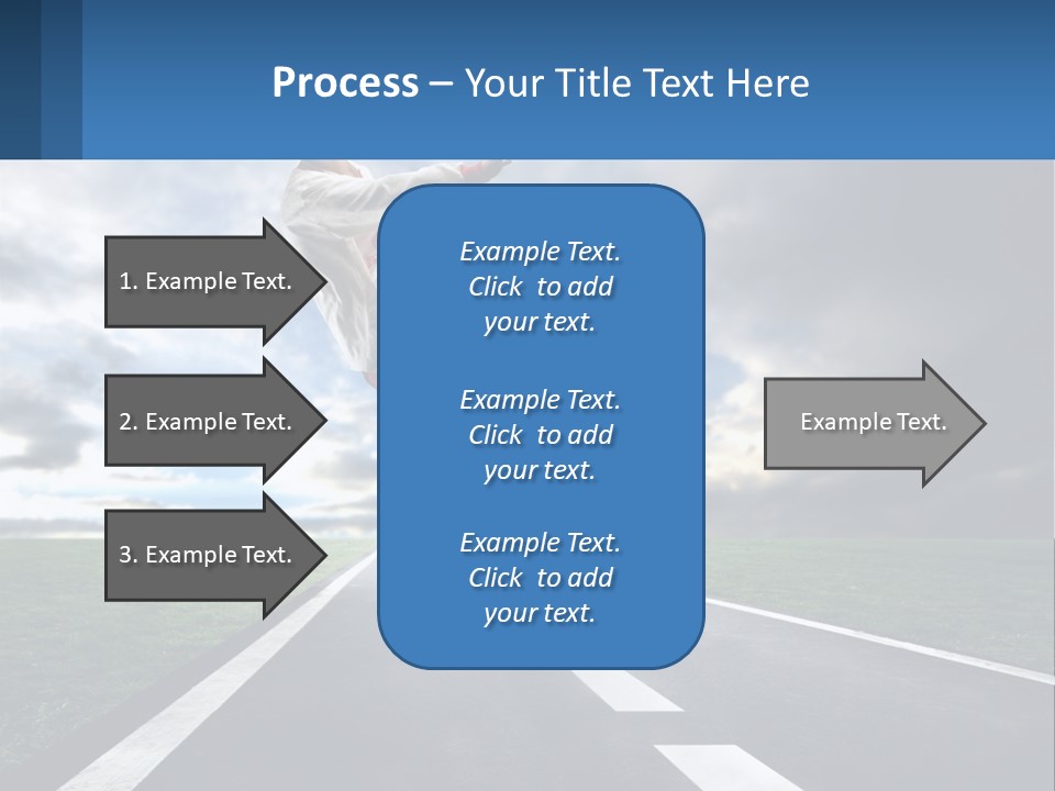 A Man Kicking A Soccer Ball On A Road PowerPoint Template