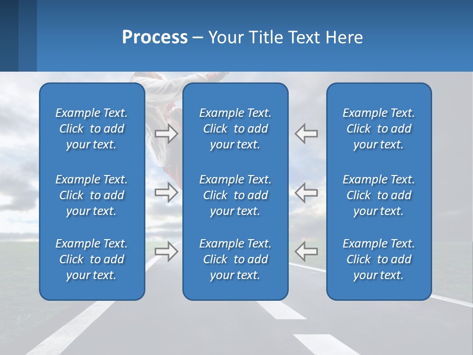 A Man Kicking A Soccer Ball On A Road PowerPoint Template
