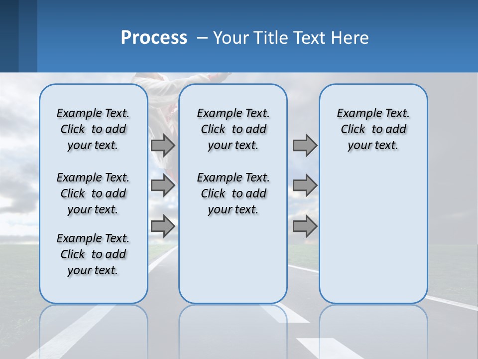 A Man Kicking A Soccer Ball On A Road PowerPoint Template