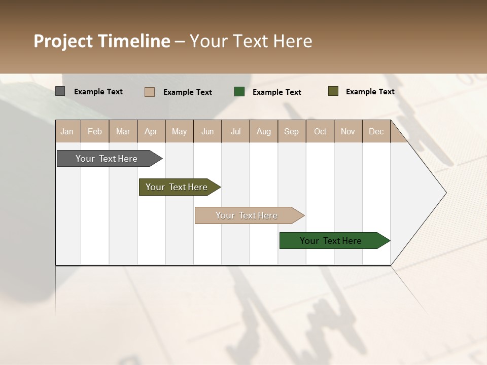 A Wooden Block On Top Of A Chart PowerPoint Template